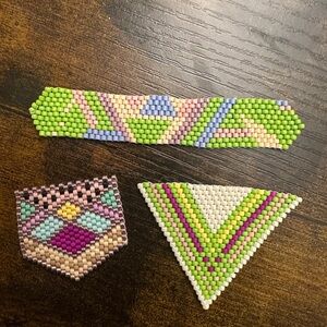 Colorful Beaded Miyuki Peyote Motifs
